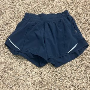 Lululemon Hotty Hot Shorts Navy Blue - Tall